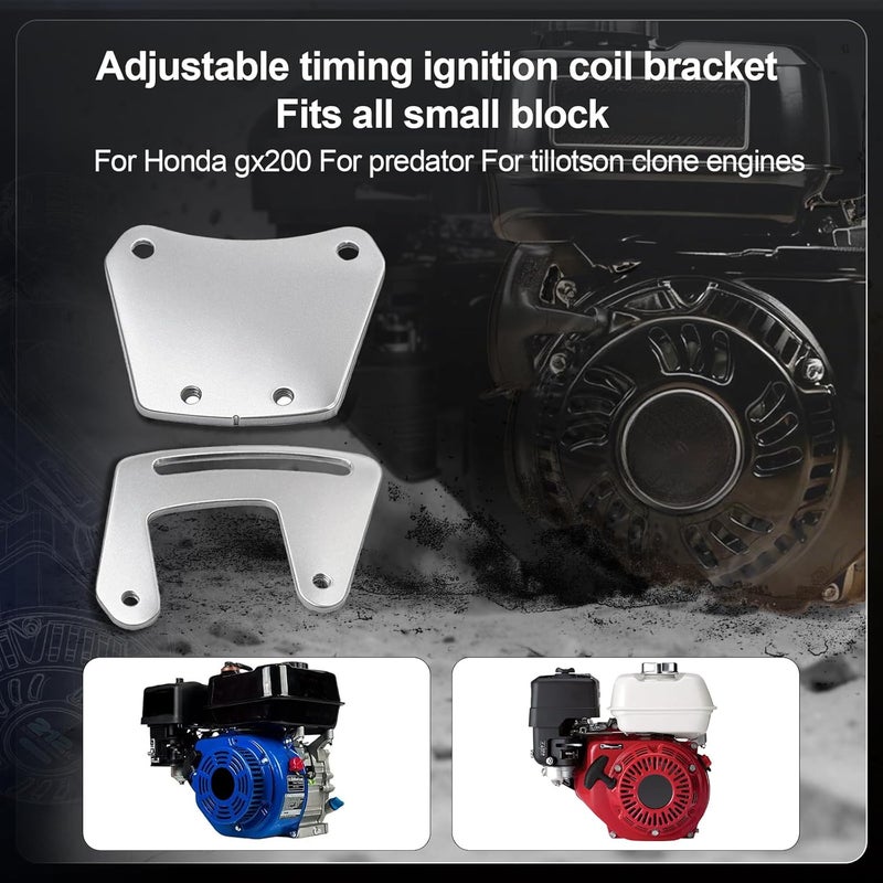 BUHNSS Adjustable timing ignition coil bracket Fits all small block For Honda gx200 For predator For tillotson clone engines - Image 2